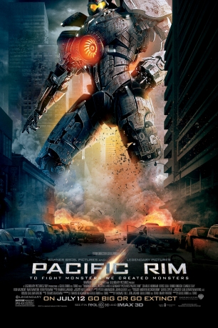 Mecha feature prominently in promotional posters for Pacific Rim